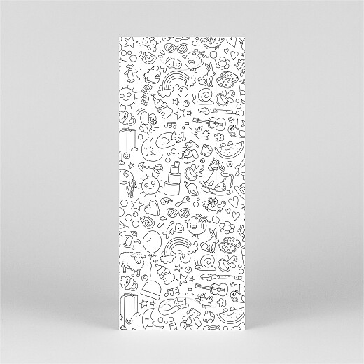 Baby Announcements Colour in! by OMY (Bookmark) White - View 3