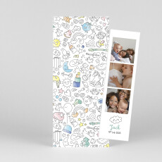 Baby Announcements Colour in! by OMY (Bookmark) Colours