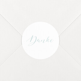 Wedding Envelope Stickers Thanks White