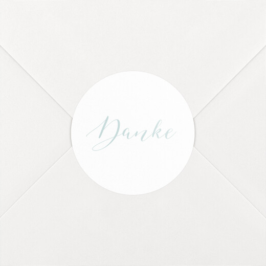 Wedding Envelope Stickers Thanks White - View 1