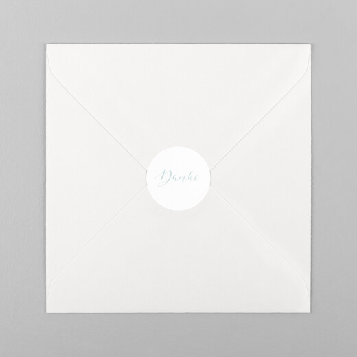 Wedding Envelope Stickers Thanks White - View 2