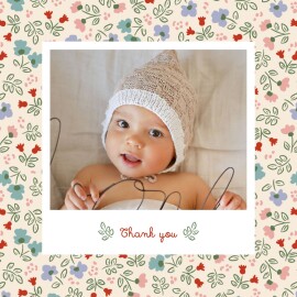 Baby Thank You Cards Busy Lizzies Red