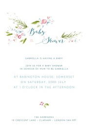 Baby Shower Invitations One Spring Day White