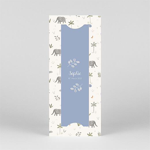 Baby Announcements Little Oasis (Bookmark) Blue - View 3