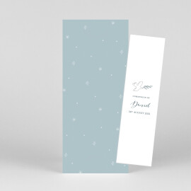 Communion Invitations Delicate Dove (Bookmark) Blue