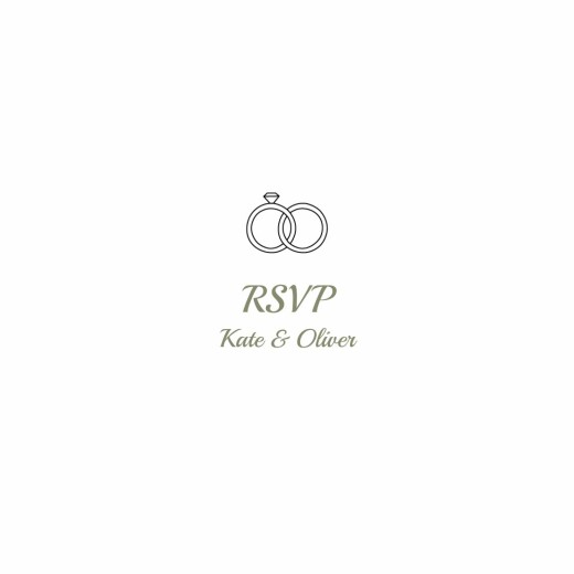 RSVP Cards Your Day, Your Way (square) White - Front