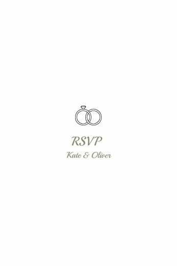 RSVP Cards Your Day, Your Way (Portrait) White - Front