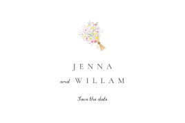 Save The Dates Your wedding in watercolour white