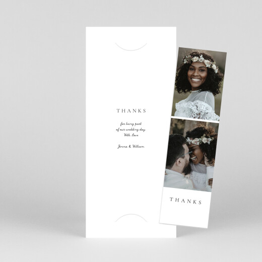 Wedding Thank You Cards Your wedding in watercolour (Bookmark) White - View 1
