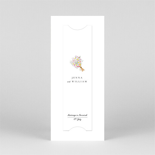 Wedding Thank You Cards Your wedding in watercolour (Bookmark) White - View 3