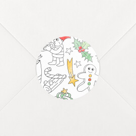 Christmas Stickers Colour in! by OMY White