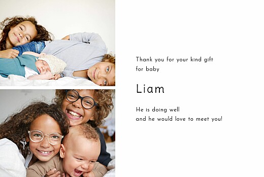 Baby Thank You Cards Moments of firsts (4 pages) White - Page 3