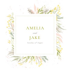 Wedding Invitations Everlasting Love (4 pages) White