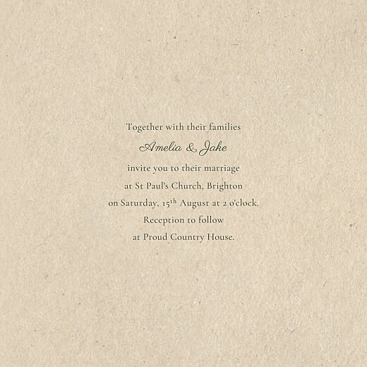 Wedding Invitations Everlasting Love (4 pages) Beige - Page 3