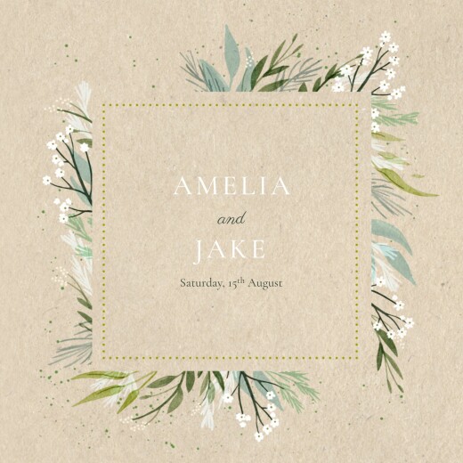Wedding Invitations Everlasting Love (4 pages) Beige - Page 1