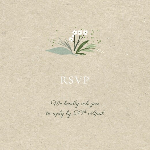 RSVP Cards Everlasting Love Beige - Front