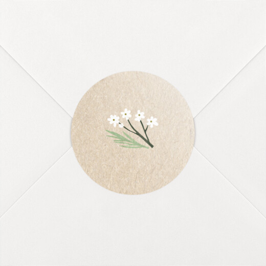 Wedding Envelope Stickers Everlasting Love Beige - View 1