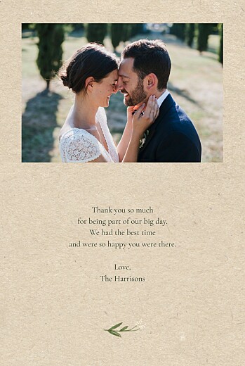 Wedding Thank You Cards Everlasting Love (4 pages) Beige - Page 3