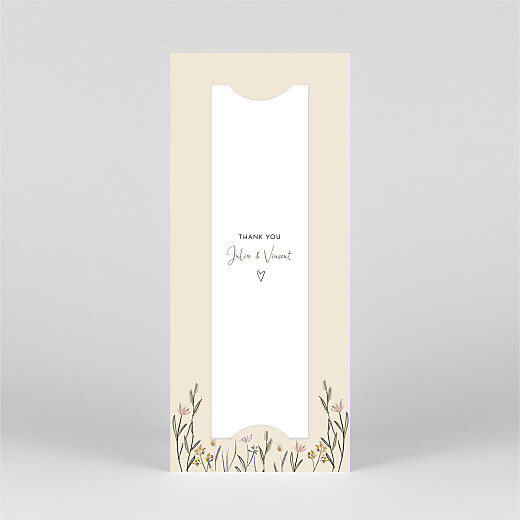 Wedding Thank You Cards Lovely Newlyweds (bookmark) White - View 3
