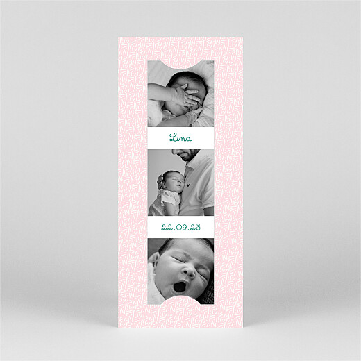 Baby Announcements Perpetual Bliss (Bookmark) Pink - View 2
