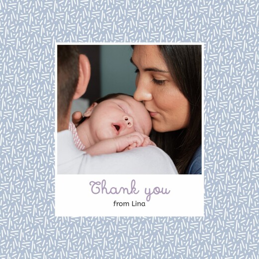 Baby Thank You Cards Perpetual Bliss Blue - Page 1