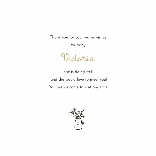 Baby Thank You Cards Lovely baby (4 pages) White - Page 3