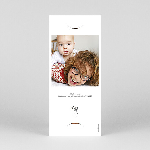 Baby Announcements Lovely baby (Bookmark) White - View 4
