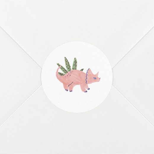 Baby Stickers Dino Baby Pink - View 1