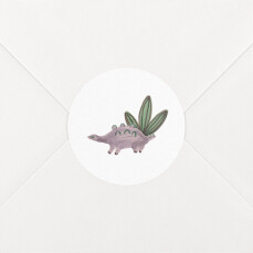 Baby Stickers Dino Baby Violet