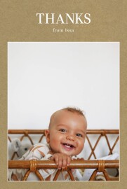 Baby Thank You Cards Magazine (4 pages) Kraft