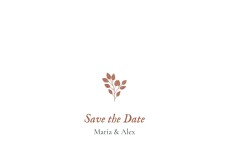 Save The Dates Verdure Bouquet Red