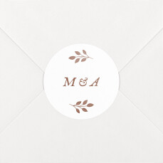 Wedding Envelope Stickers Verdure bouquet Sienna