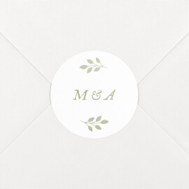 Wedding Envelope Stickers Verdure bouquet Green
