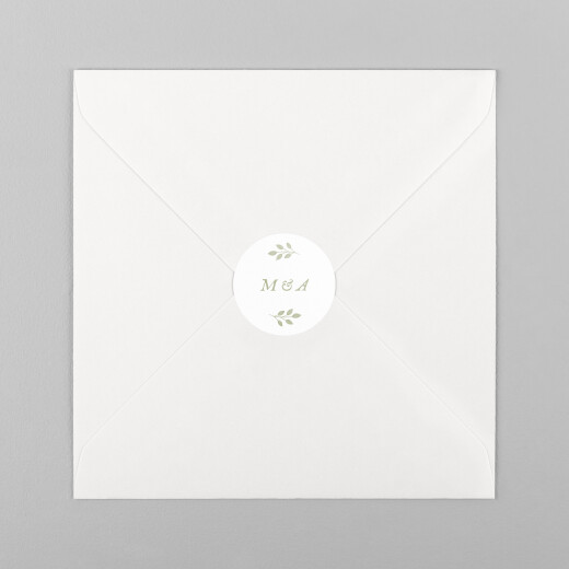 Wedding Envelope Stickers Verdure bouquet Green - View 2