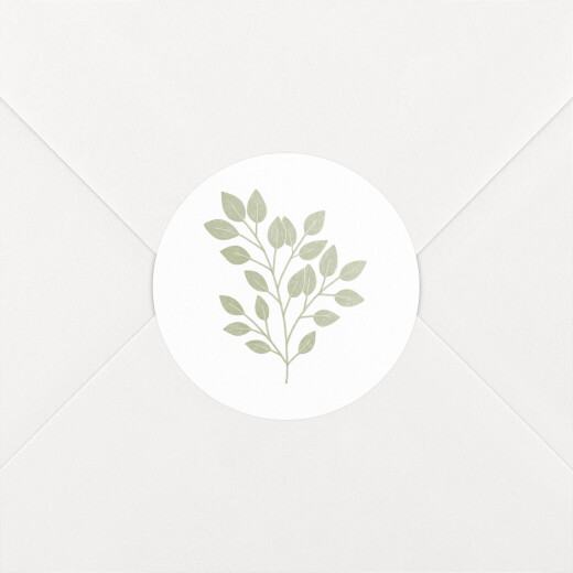 Wedding Envelope Stickers Verdure bouquet Green - View 1