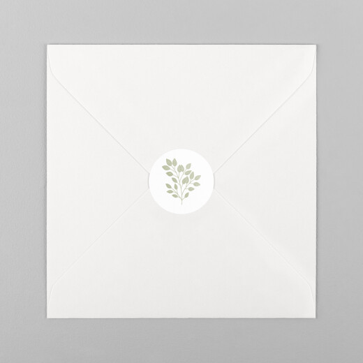 Wedding Envelope Stickers Verdure bouquet Green - View 2