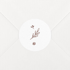 Wedding Envelope Stickers Laure de Sagazan II White & Rosewood