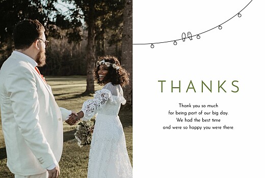 Wedding Thank You Cards Bohemian Promise (4 pages) White - Page 3