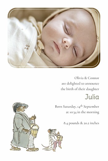 Baby Announcements Ernest and Celestine I (Portrait) White - Page 3