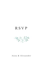 RSVP Cards Watercolour Crown White