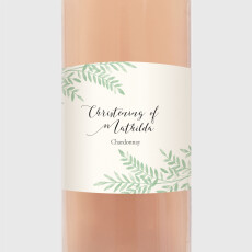 Christening Wine Labels Sweet melody Green