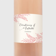 Christening Wine Labels Sweet melody Pink