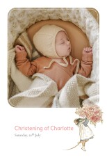 Christening Invitations Ernest and Célestine (Portrait) Pink