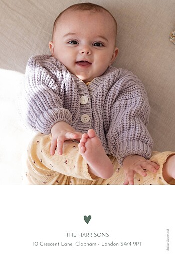 Baby Announcements Heart Medallion (Portrait) Green - Page 4