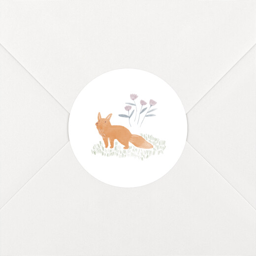Baby Stickers Watercolour Woodland White - View 1
