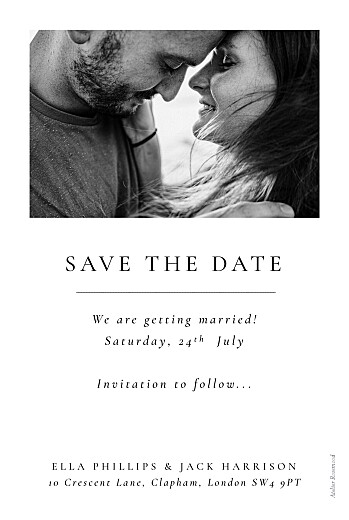 Save The Dates Precious Moments (4 photos) White - Back