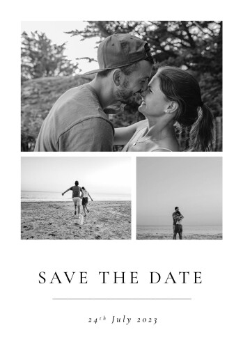 Save The Dates Precious Moments (4 photos) White - Front