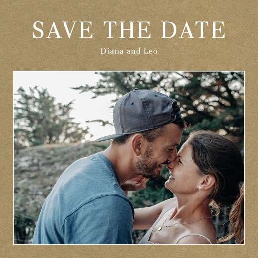 Save The Dates Magazine kraft - Front