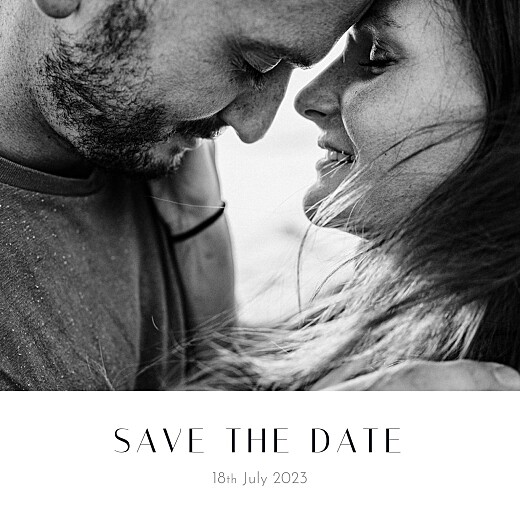 Save The Dates Gold Heart (Foil) White - Front