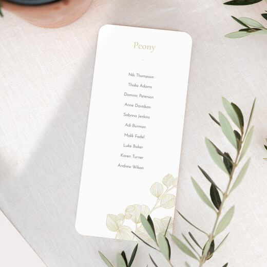 Wedding Table Plan Cards Everlasting Eucalyptus Beige - View 2
